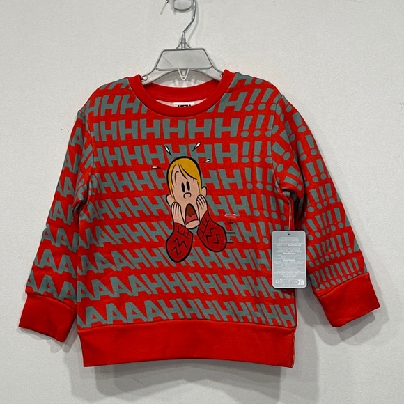 HOME ALONE Holiday Christmas Sweater 2024 Kevin AHHHH! NEW Disney Store Sz 4 NEW - Picture 1 of 8